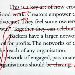 Keeping writing separate from editing: editing an op-ed