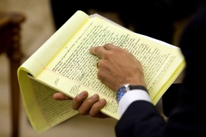 Barack Obama - handwritten speech