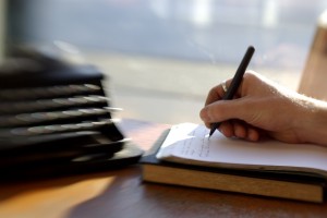Writing speech by hand