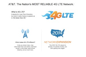 AT&T's 4G LTE network USP — from the AT&T website