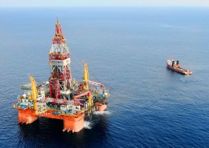 Deep sea drilling in the Chna Sea